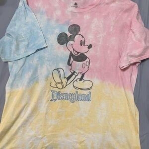 Disneyland Pastel Tie-Dye Mickey Mouse T-Shirt – Size XXL
